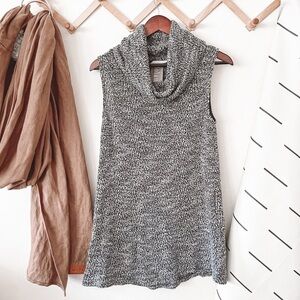 Anthropologie Dolan Sleeveless Textured Cowl Neck Tunic